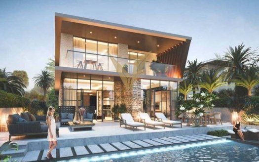 Experience resort-style living in this luxurious 5-bedroom villa located in Damac Lagoons Malta