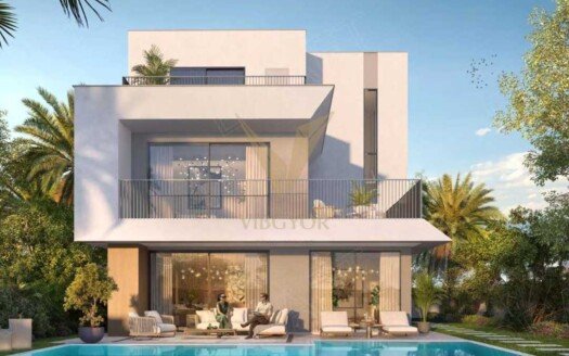 Discover upscale living in this elegant 4-bedroom + maid’s room semi-detached townhouse located in the sought-after Golf Lane community at Emaar South. This property offers generous living space across three levels