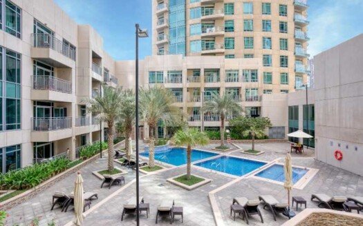 Live in the heart of Dubai’s most prestigious neighborhood with this unfurnished 2-bedroom apartment in the iconic Burj View Tower