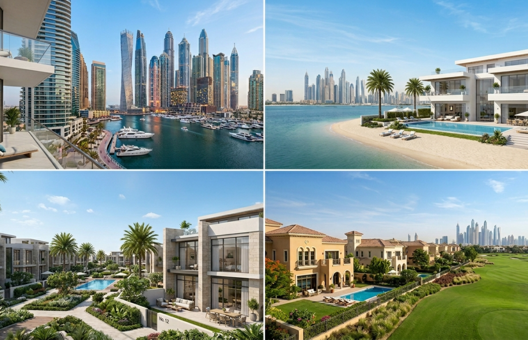Dubai apartments, townhouses and villas