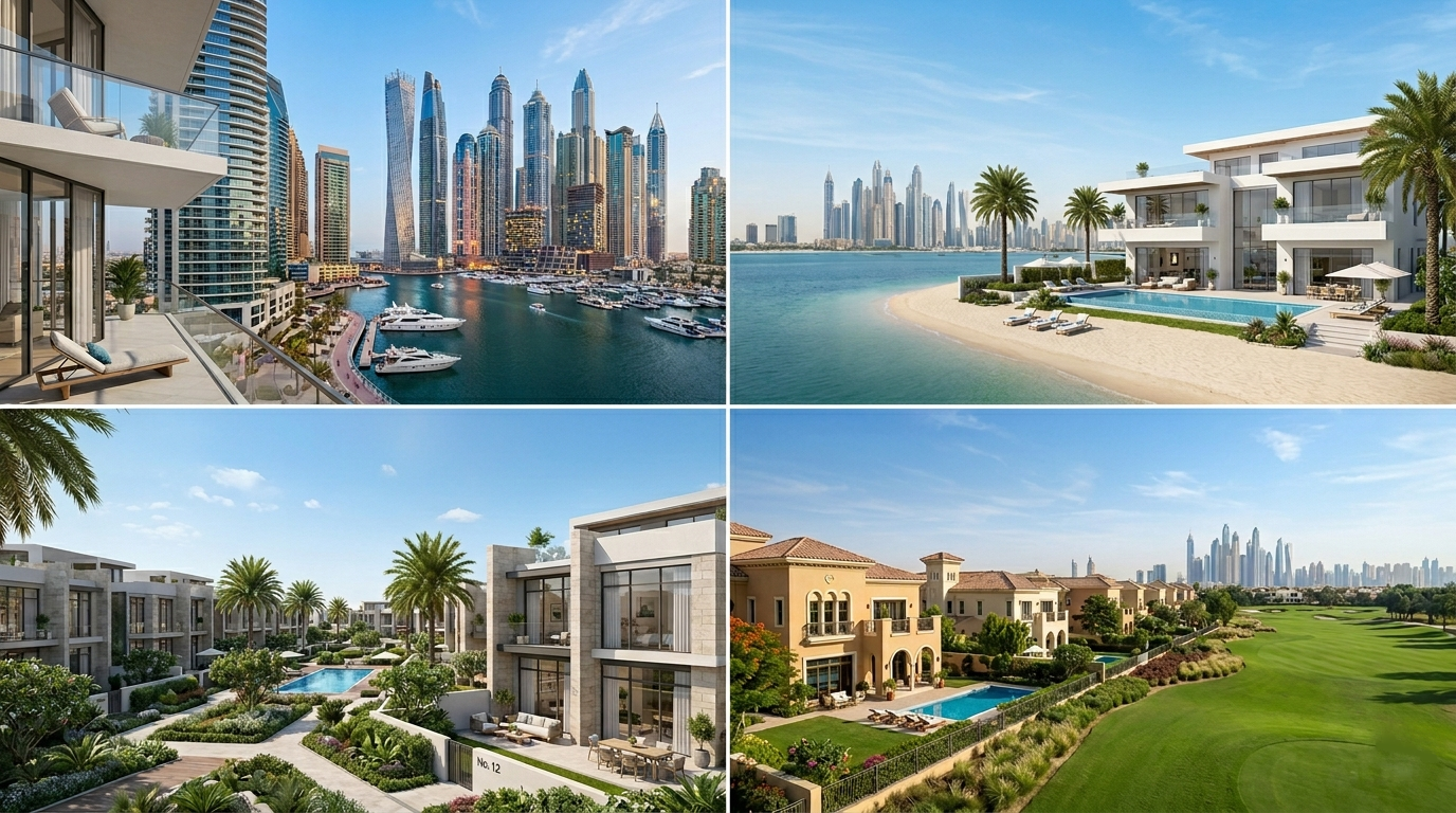 Dubai apartments, townhouses and villas
