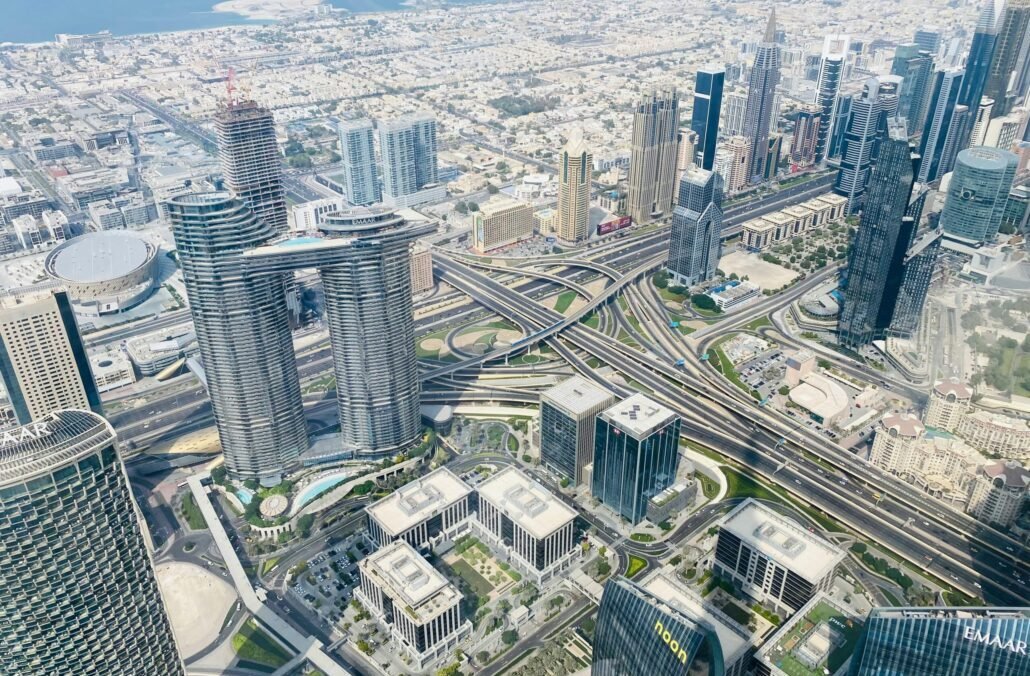 dubai aerial shot