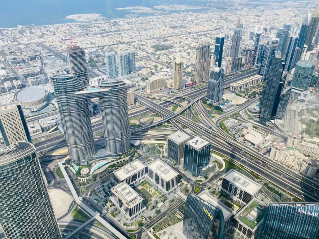 dubai aerial shot